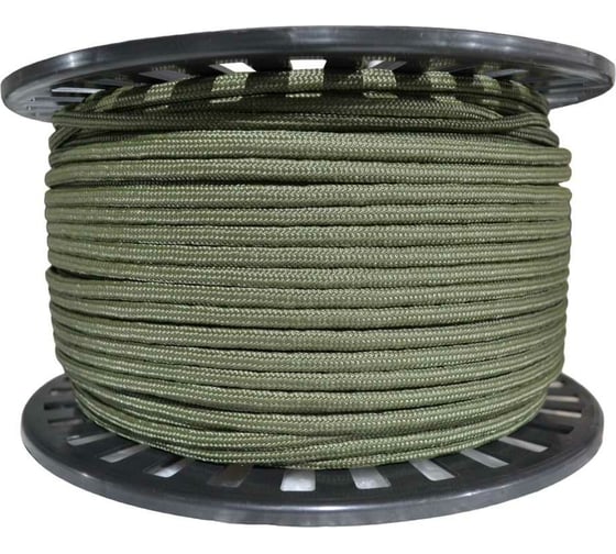 Изображение товара Плетеная веревка Эбис полипропилен, 6 мм, 200 м, хаки 76270