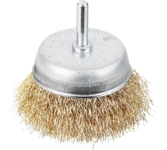 Изображение товара Щетка металлическая 75 мм со шпилькой для дрели (чашка) ЕРМАК 656-027