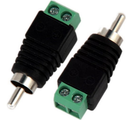 Изображение товара Разъем RCA штекер Pro Legend пластик на кабель, винт, PL2161