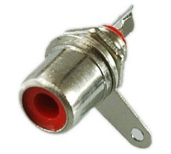 Изображение товара Разъем RCA гнездо Pro Legend металл на корпус, красный, PL2169