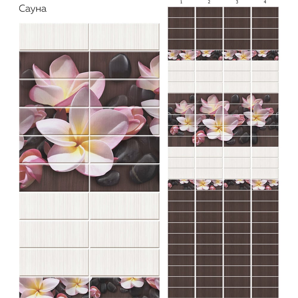 Изображение товара Пенал ПВХ КронаПласт Unique сауна влагостойкий 4 шт гладкий полноцветная печать