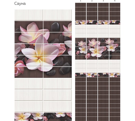 Изображение товара Панель ПВХ КронаПласт Unique сауна, 4 шт. 00-00057444