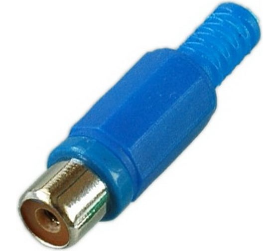 Изображение товара Разъем RCA гнездо Pro Legend пластик на кабель, синий, PL2152
