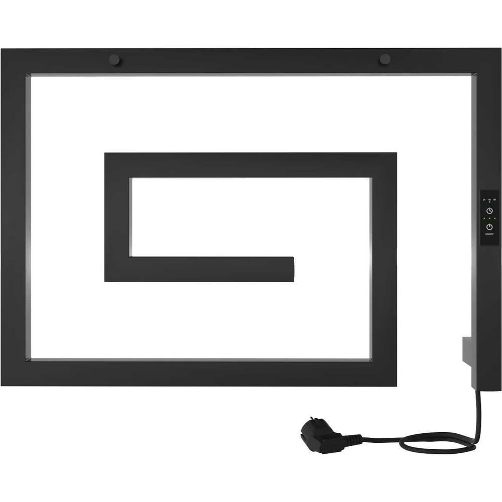 Изображение товара Электрический полотенцесушитель INDIGO Lira 40/60 с таймером черный муар