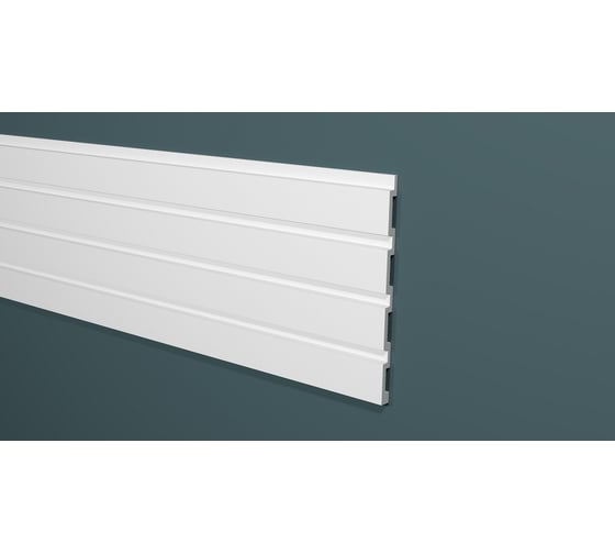 Изображение товара Панель стеновая "грани" ударопрочная, влагостойкая, под покраску Decor-Dizayn 240x13x2000 мм DD914