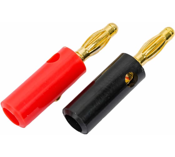 Изображение товара Разъем BANANA штекер Pro Legend пластик на кабель, винт, Gold, PL2234