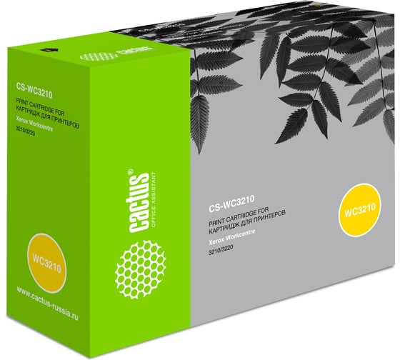 Изображение товара Лазерный картридж Cactus 106r01485 черный, 2000 страниц, для xerox workcentre 3210/ 3220 CS-WC3210 727311