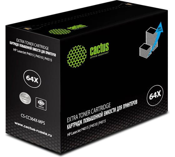Изображение товара Картридж лазерный CS-CC364X-MPS CC364XX черный (30000стр.) для HP LJ P4015/P4515 Cactus 1521903