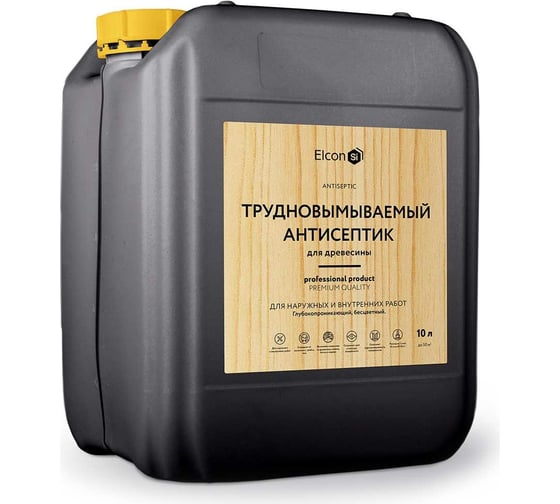 Изображение товара Трудновымываемый антисептик Elcon для дерева, для кирпича, для камня 10л 00-00462963