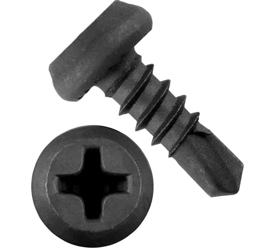 Изображение товара Саморез крепежная техника клоп, черный, сверло, 3,8x11, 100 шт. 10202