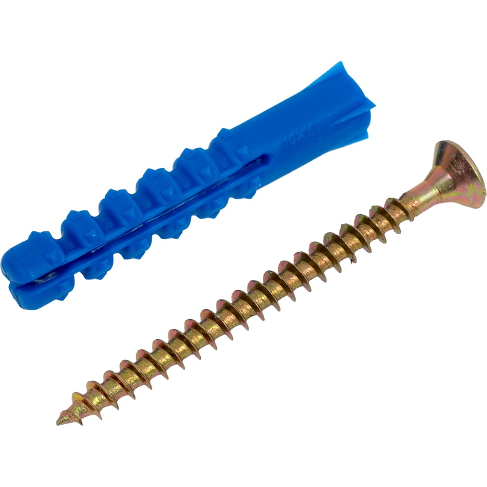 Изображение товара Набор для крепления плинтусов 8 шт. дюбель-ёжик 10x60 мм