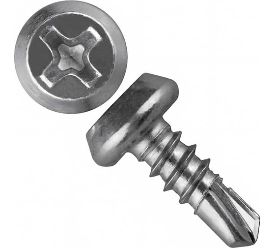 Изображение товара Саморез крепежная техника клоп, белый, сверло, 3,8x11, 100 шт. 10301