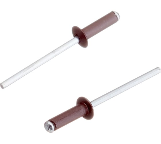 Изображение товара Вытяжная заклепка крепежная техника 4,0x10 коричневая ral 8017 50 шт. 59414