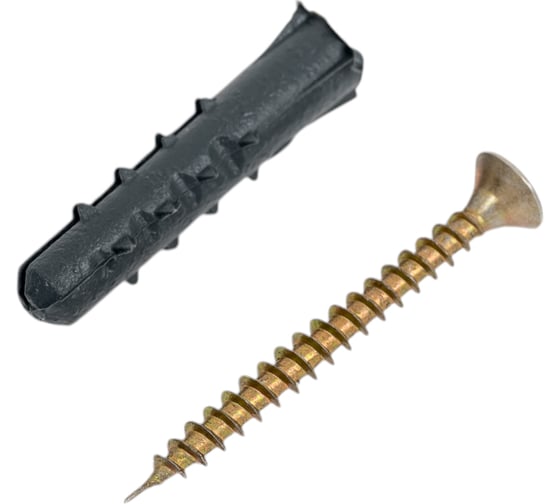 Изображение товара Набор для крепления плинтусов крепежная техника 6x30, дюбель ёжик, 20 шт. 84002