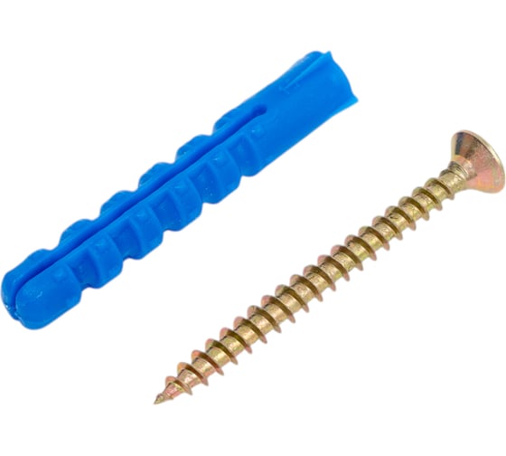 Изображение товара Набор для крепления плинтусов крепежная техника 8x50, дюбель ёжик, 20 шт. 84008