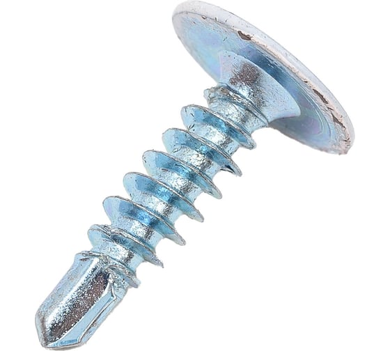 Изображение товара Саморез с прессшайбой крепежная техника белый, 4,2x16, ral 9003, сверло, 50 шт. 10602