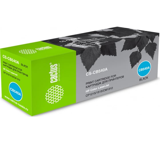 Изображение товара Картридж лазерный CS-CB540A CB540A черный (2200стр.) для HP CLJ CP1215/1515/CM1312 Cactus 807197
