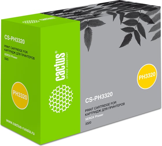 Изображение товара Лазерный картридж Cactus 106r02304 черный, 5000 страниц, для xerox phaser 3320 CS-PH3320 843017