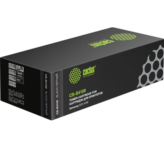 Изображение товара Лазерный картридж Cactus scx-4100d3 черный, 3000 страниц, для samsung scx-4100 CS-S4100 690231