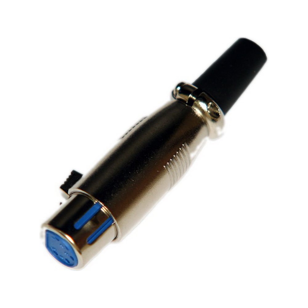 Изображение товара Разъем XLR 5P гнездо Pro Legend металл на кабель с хомутом 80мм