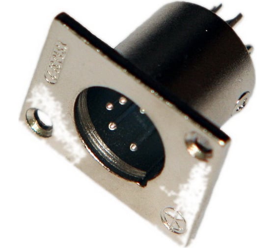 Изображение товара Разъем XLR 5P штекер Pro Legend металл на корпус, PL2194