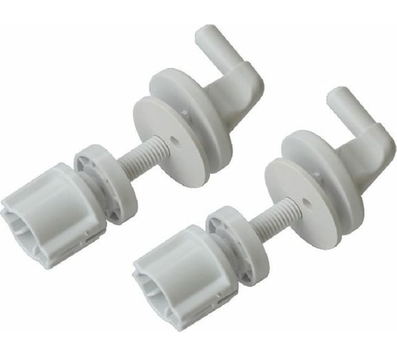 Изображение товара Комплект крепежа сиденья GRIALE длина крепления: 8 см, резьба пластиковой шпильки: 0,8 мм, диаметр шайбы 35 мм КР-05