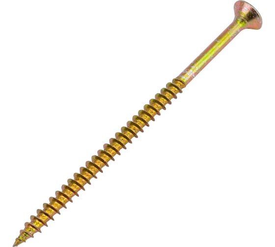 Изображение товара Шуруп крепежная техника желтый цинк, 6,0x110 80 шт. 431427 БК