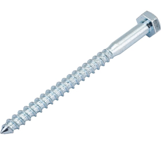 Изображение товара Шуруп с шестигранной головкой крепежная техника 10x130 15 шт. 497132 БК