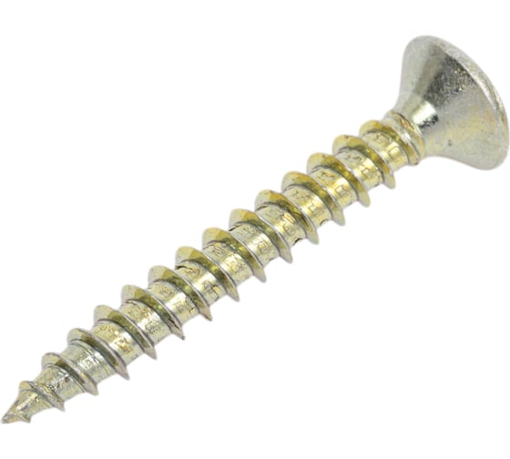 Изображение товара Шуруп крепежная техника желтый цинк, 6,0x45 15 шт. 11402