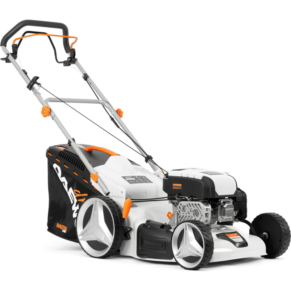 Изображение товара Бензиновая газонокосилка DAEWOO L 50 SP с аккумулятором и травосборником