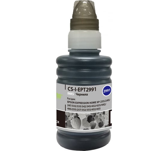 Изображение товара Чернила Cactus черный 100мл для epson expresion home xp-235/332/335/432/435 CS-I-EPT2991 1195589