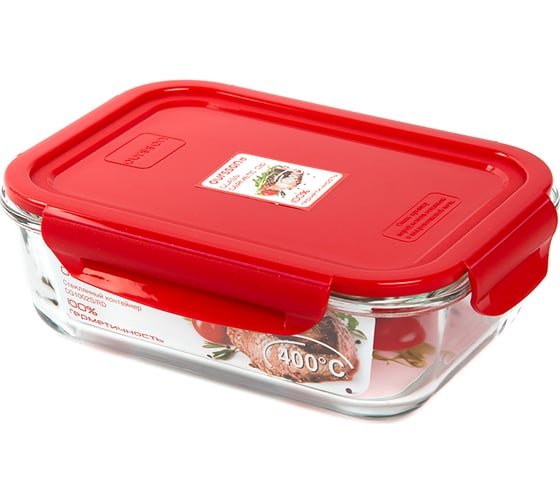 Изображение товара Стеклянный контейнер OURSSON красный CG1002S/RD