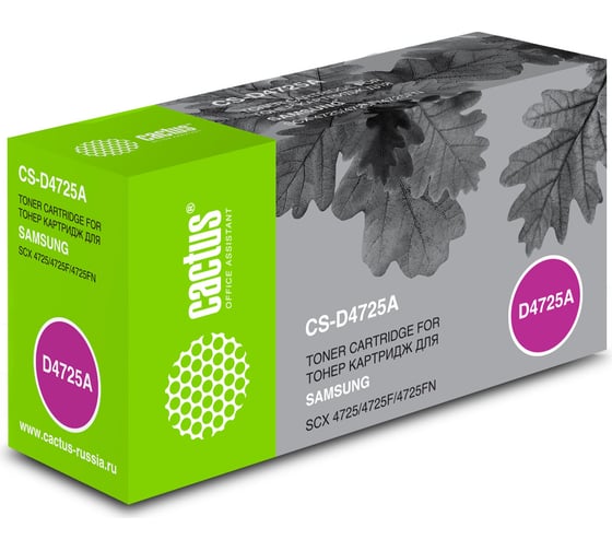 Изображение товара Лазерный картридж Cactus scx-d4725a черный, 3000 страниц, для samsung scx-4725/4725f/4725fn CS-D4725A 690185