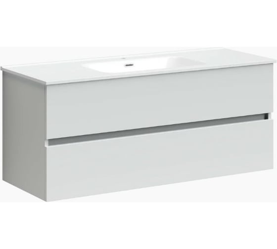 Изображение товара Подвесная тумба Sancos Urban 1190x450x550, c двумя ящиками оснащенными доводчиками, белый глянец, арт. UR120-2W