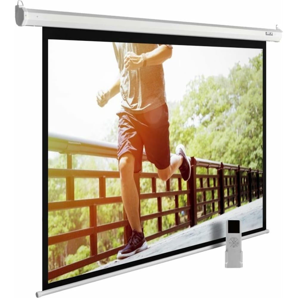 Настенно-потолочный рулонный экран Cactus экран для проектора cactus 128x170 7 см wallscreen cs psw 128x170 sg 4 3 настенно потолочный рулонный серый