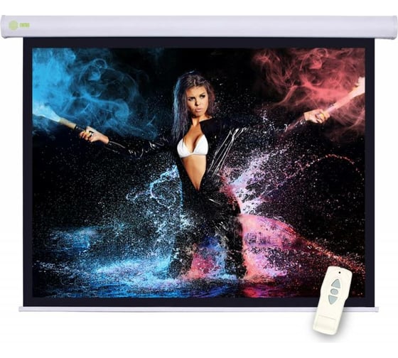 Изображение товара Настенно-потолочный рулонный экран Cactus Motoscreen 16:9, 104.6x186 см, моторизованный привод CS-PSM-104X186 359061