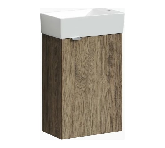 Изображение товара Подвесная тумба Sancos Mini 355x205x500, с распашной дверцей, внутри 1 полка, дуб чарльстон, арт. MN35ECHR