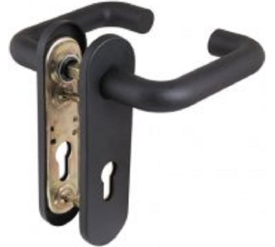 Изображение товара Дверные ручки Вантаж черный V1990BL INOX