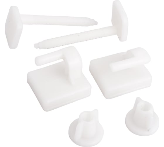 Изображение товара Комплект креплений для сиденья унитаза Wirquin пластик, длина 60 мм 20975004