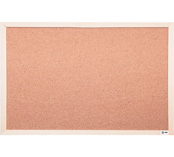 Изображение товара Пробковая доска CS-CWBD-60X90 коричневый, 60x90 см, деревянная рама, пробка Cactus 1146225