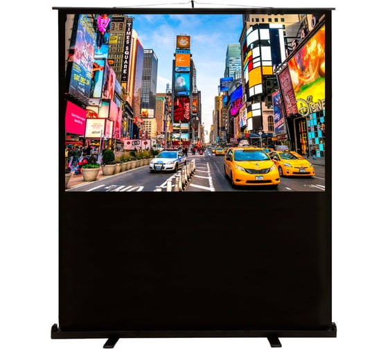 Изображение товара Напольный рулонный экран Cactus FloorCompactExpert 16:9, 113x200 см CS-PSFLCE-200X113 1070226