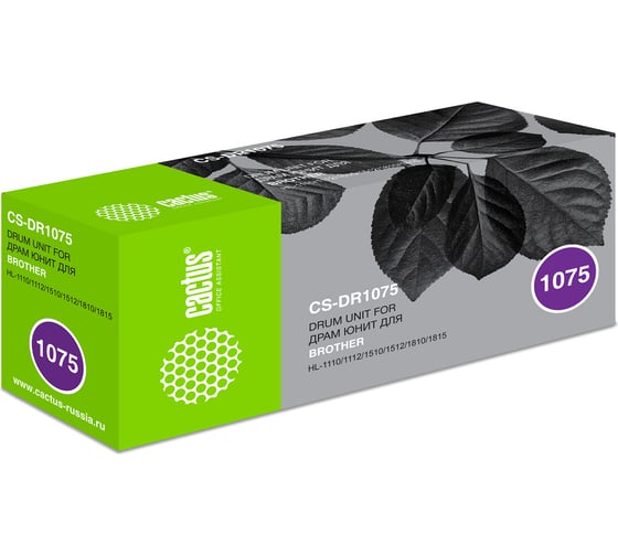 Изображение товара Блок фотобарабана CS-DR1075 DR-1075 черный ч/б:10000стр. для HL-1110/1112/1510/1512/1810/1815 CACTUS 872078