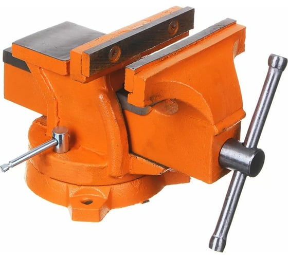 Изображение товара Слесарные тиски ЕРМАК с поворотным механизмом, 125 мм 668-012