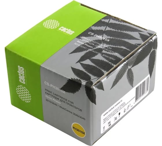 Изображение товара Лазерный картридж Cactus 106r02183 черный, 2300 страниц, для xerox phaser 3010/workcentre 304 CS-PH3010X 727304