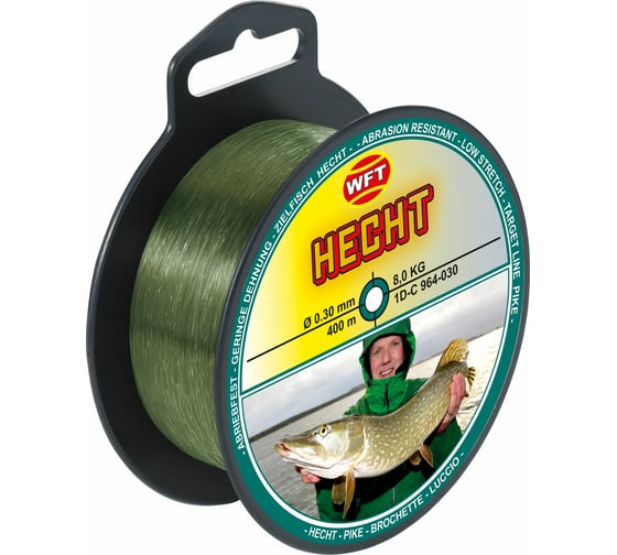 Изображение товара Монофильная леска WFT Zielfisch HECHT (ЩУКА) 400/030 1D-C-964-030
