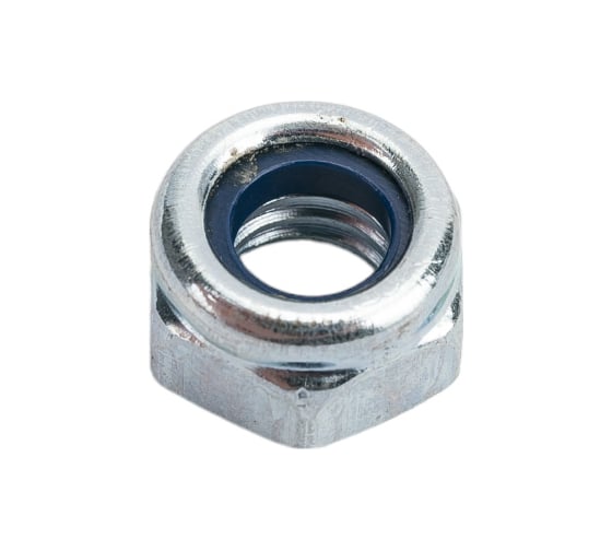 Изображение товара Шестиграннаяг гайка vipкрепеж самостопорная, с нейлоновым кольцом, DIN 985, М6 10 шт. 11208 VIP