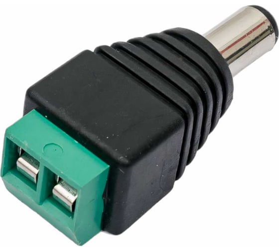 Изображение товара Разъем питания 5.5x2.1x14.0мм штекер Pro Legend пластик на кабель, винт, PL2316