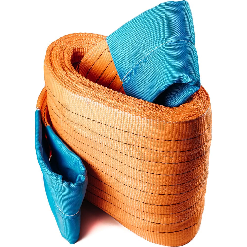 Изображение товара Буксировочный трос КанТраст 60 т 5 м ленточный петля-петля оранжевый