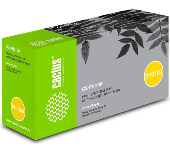 Изображение товара Лазерный картридж Cactus 106r01379 черный, 4000 страниц, для xerox phaser 3100mfp CS-PH3100 727305