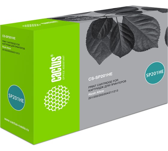 Изображение товара Картридж лазерный CS-SP201HE 407254 черный (2600стр.) для Ricoh SP 201/203/211/213 Cactus 1025761